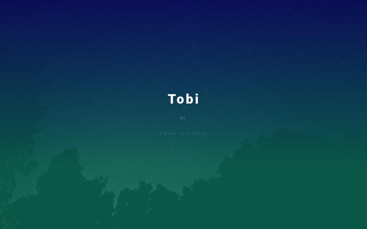 Carrd profile picture for @tobi